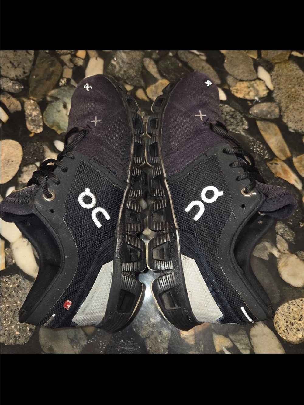 On Running Cloud X 3 Women's Black Training Running Shoes Sneaker Size 8 - Picture 5 of 9
